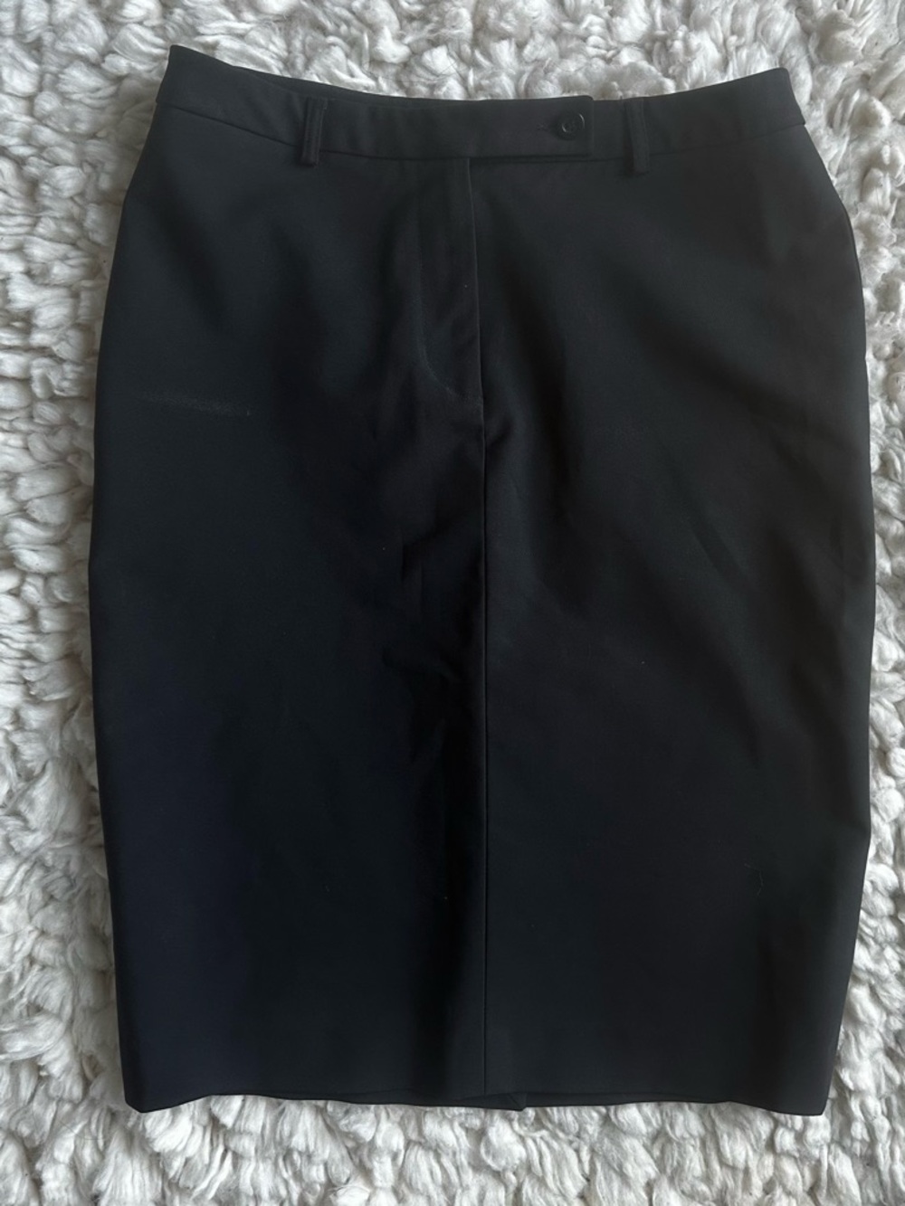 Theory Black Tailored Pencil Skirt